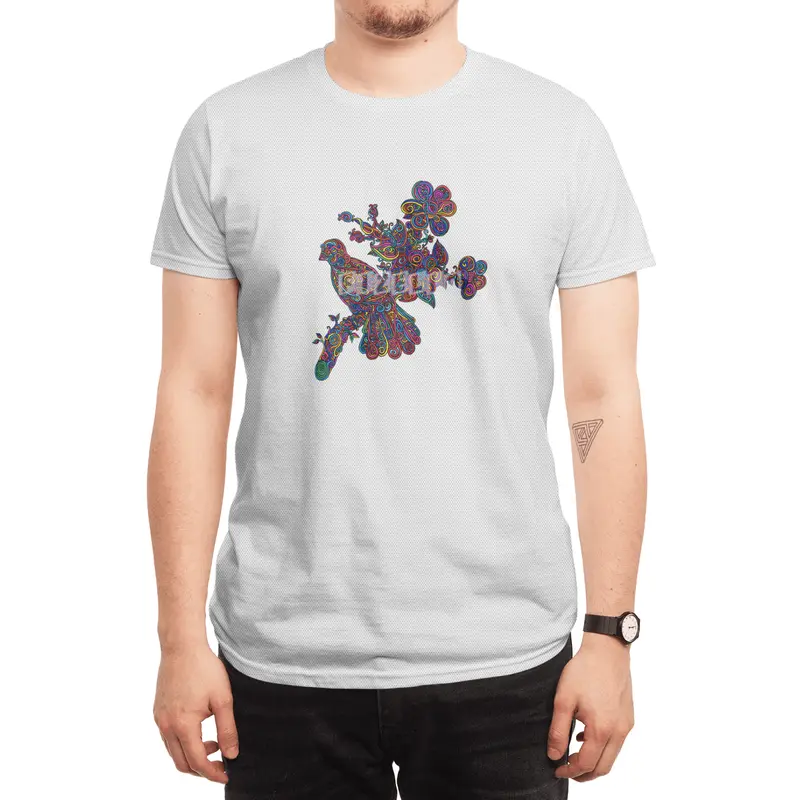 Rainbow Bird Spor T-Shirt