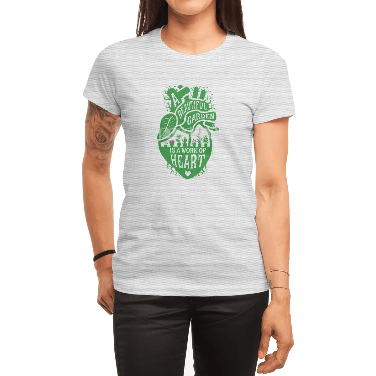 A Beautiful Garden Is A Work Of Anatomical Plant Lover Heart Spor T-Shirt