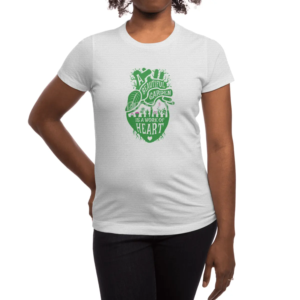 A Beautiful Garden Is A Work Of Anatomical Plant Lover Heart Spor T-Shirt
