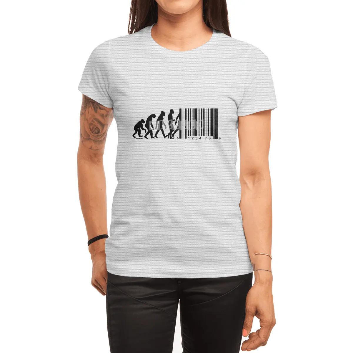 Regression of Man Barcode Spor T-Shirt