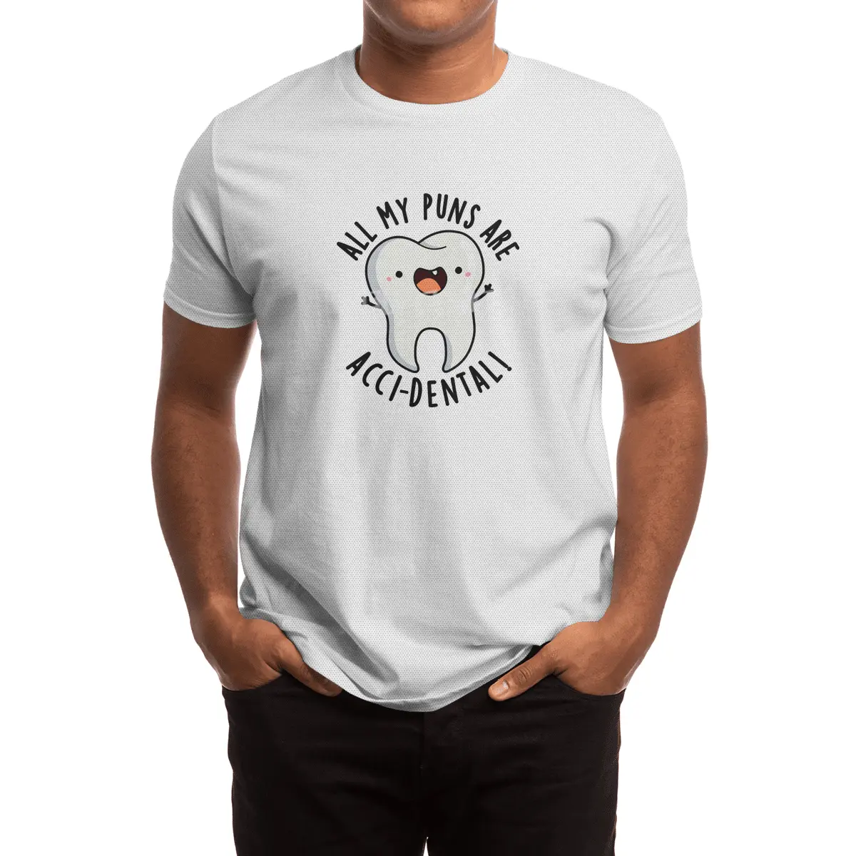 All My Puns Are Acci-dental Funny Tooth Pun Spor T-Shirt