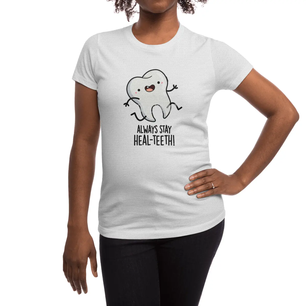 Always Stay Heal-teeth Funny Tooth Pun Spor T-Shirt