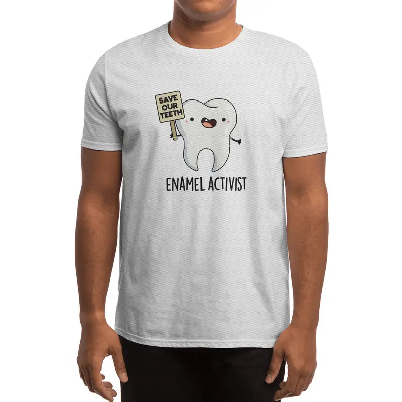 Enamel Activist Cute Dental Tooth Pun Spor T-Shirt