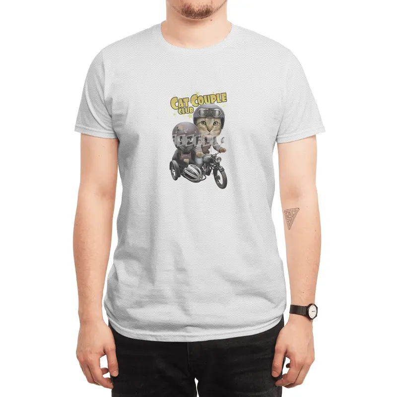 CAT COUPLE CLUB Spor T-Shirt
