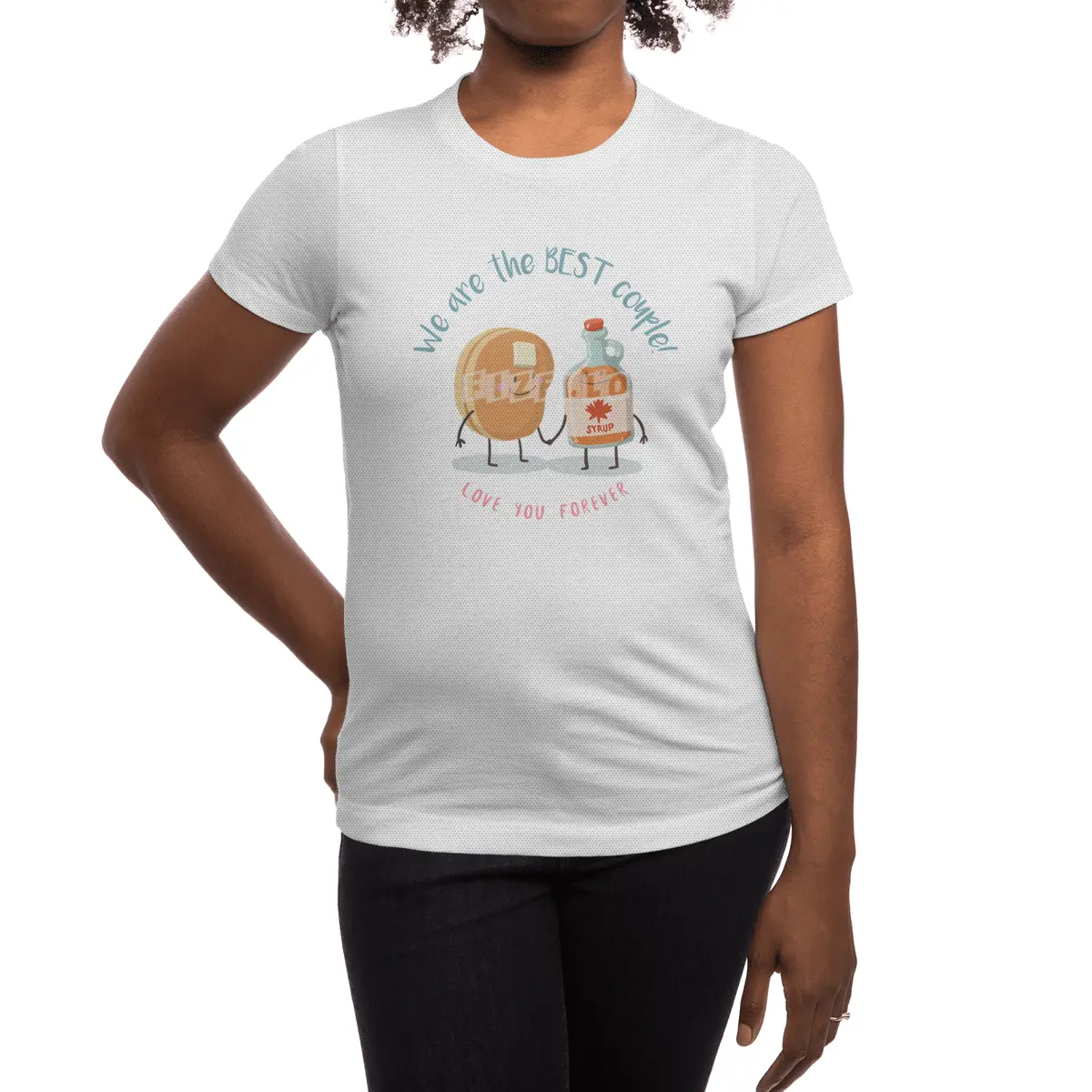 We are the best couple Pancakes & Syrup Spor T-Shirt