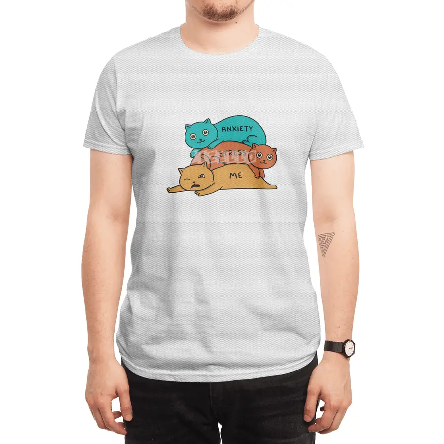 Cats stress and anxiety Spor T-Shirt