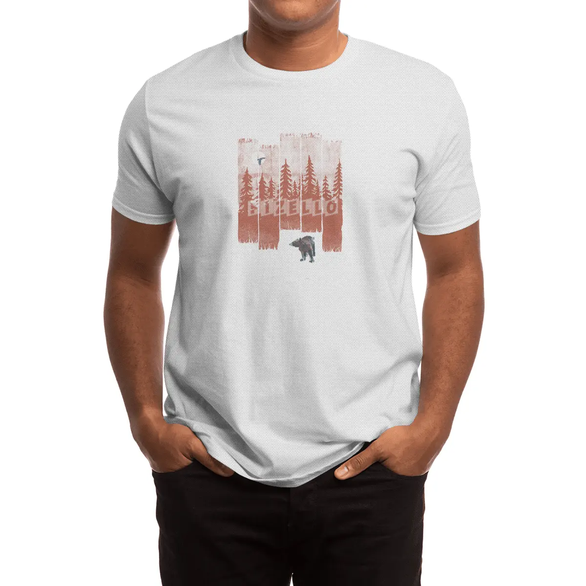 A Bear in the Wild... Spor T-Shirt