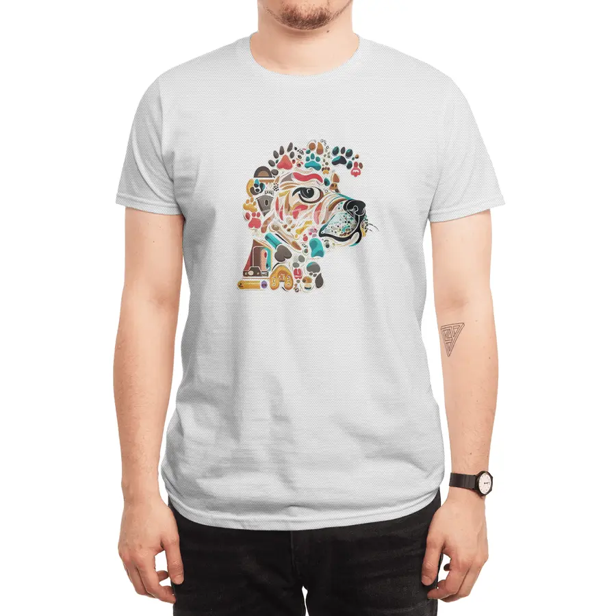 Paw Print Collage: Dog Lover's Delight Spor T-Shirt