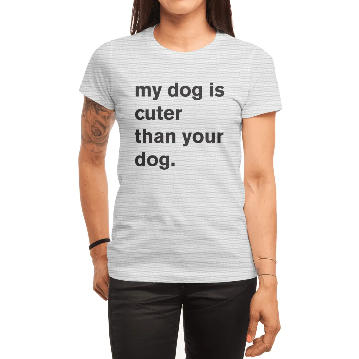 My Dog Is Cuter Spor T-Shirt