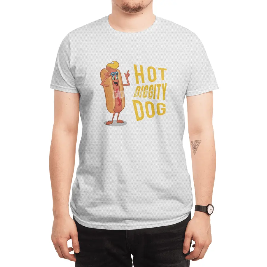 Hot Diggity Dog Yellow Spor T-Shirt