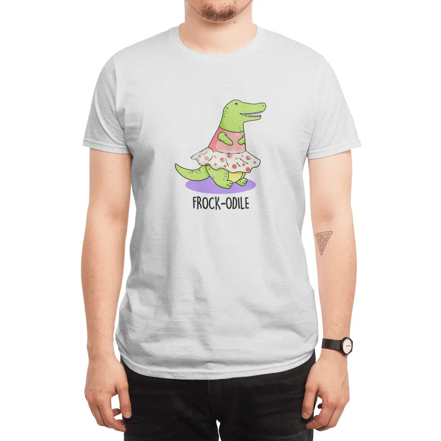 'Frock-odile Cute Crocodile Pun Spor T-Shirt