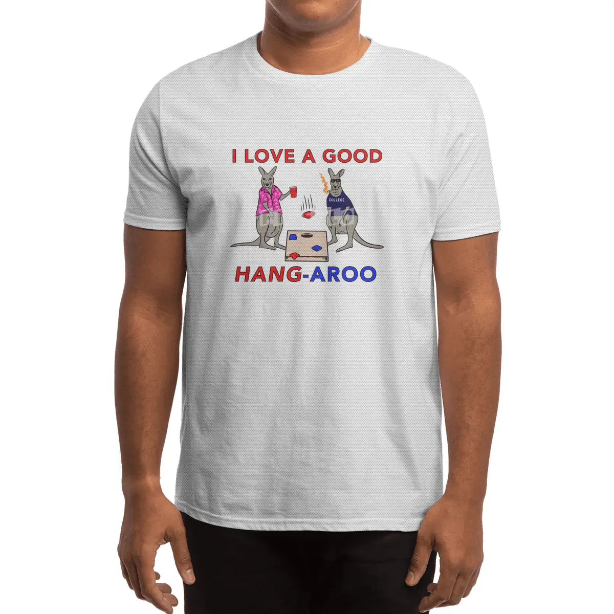 I Love a Good Hang-Aroo Funny Kangaroo Party Spor T-Shirt