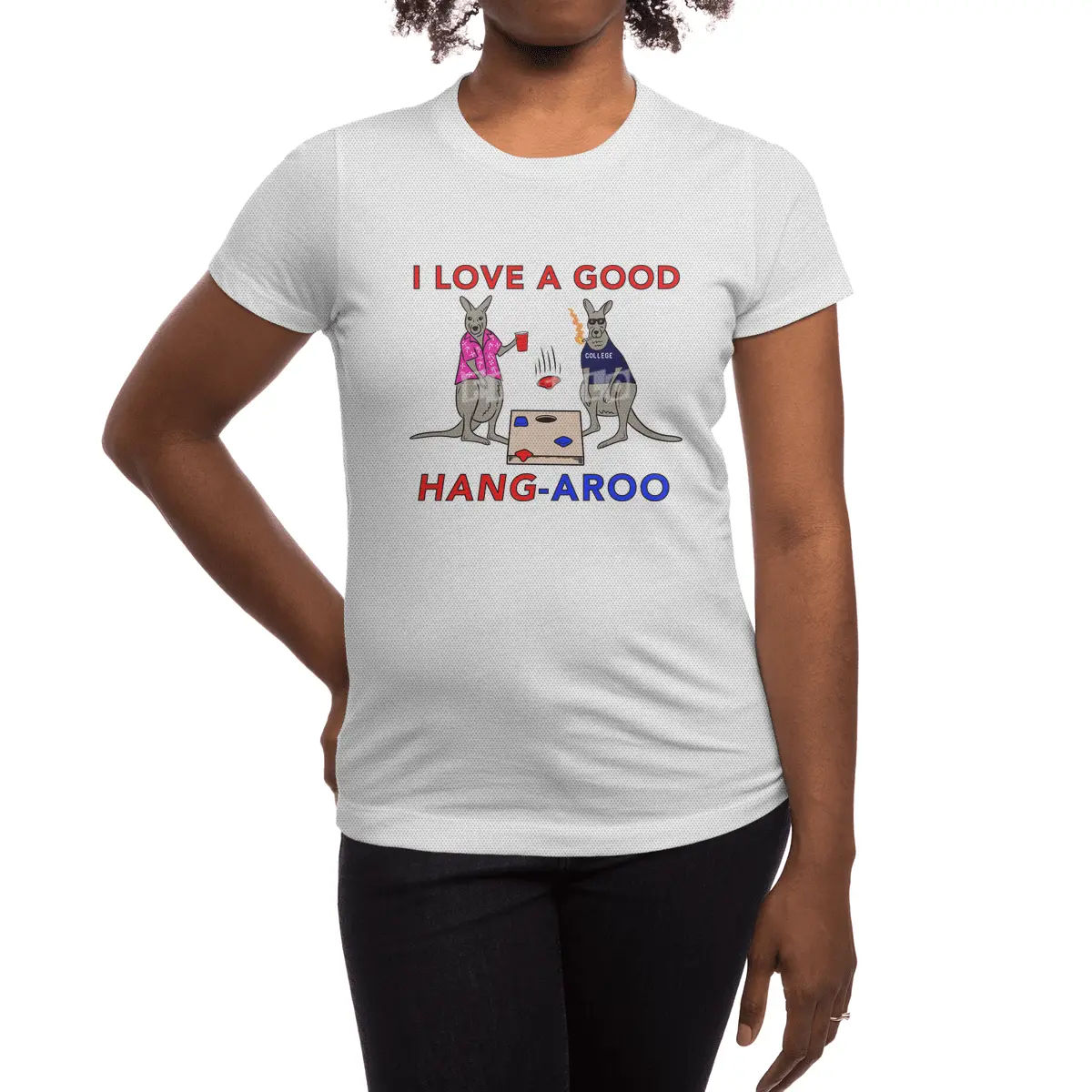 I Love a Good Hang-Aroo Funny Kangaroo Party Spor T-Shirt