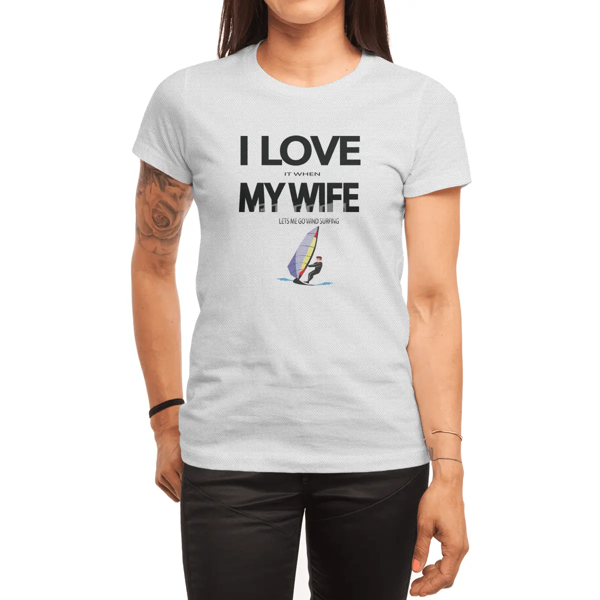 I Love it when my wife lets me go windsurfing Spor T-Shirt