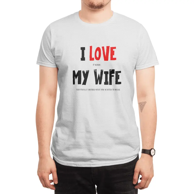 I Love My Wife (Between The Lines) Spor T-Shirt