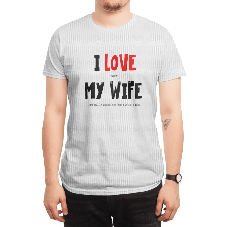 I Love My Wife (Between The Lines) Spor T-Shirt