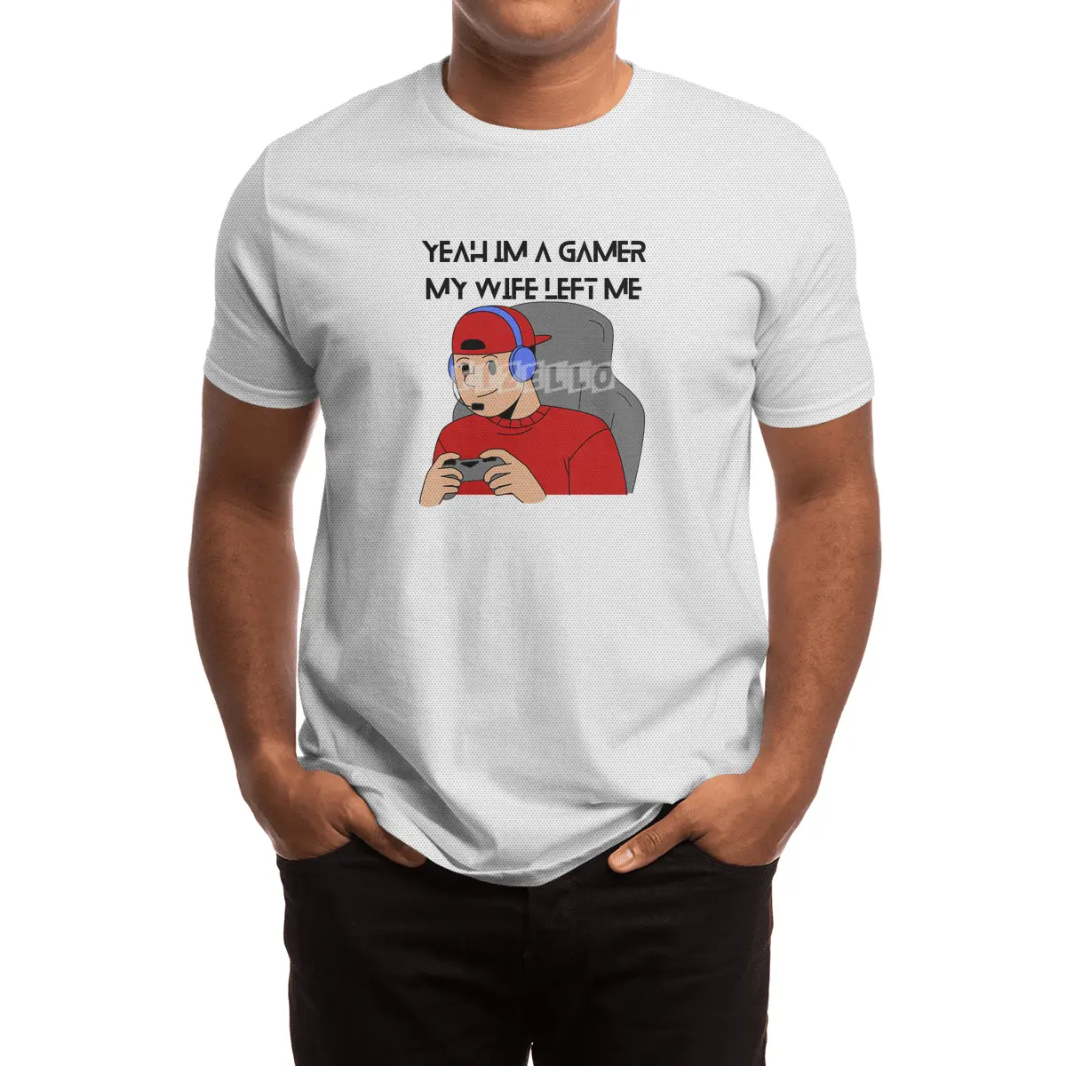 Yeah Im a Gamer My Wife Left Me Spor T-Shirt