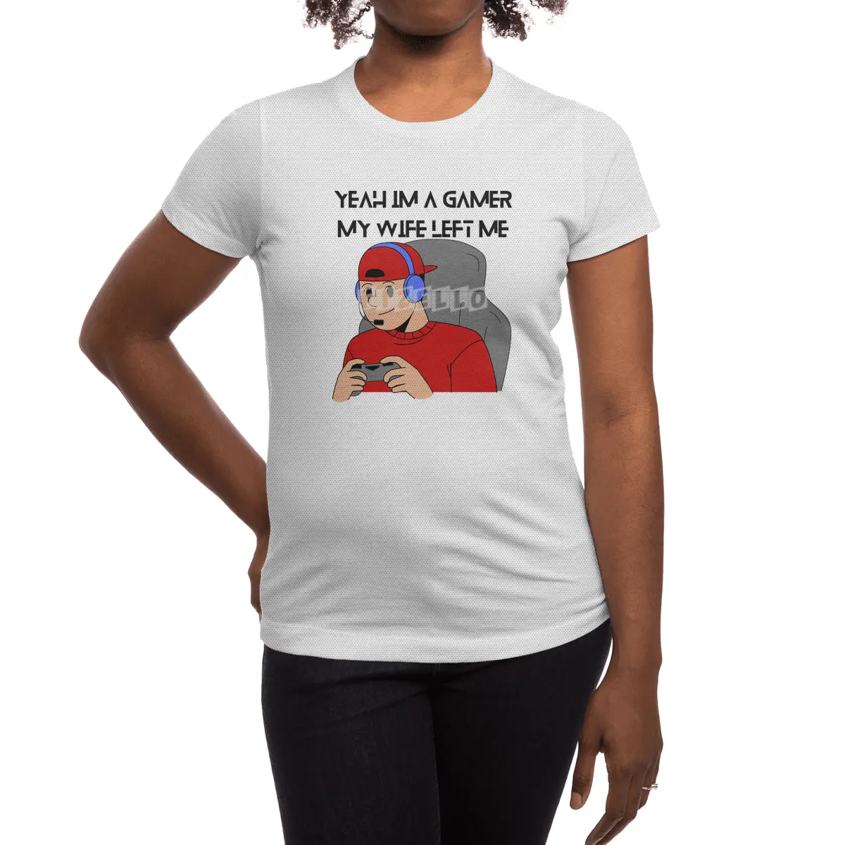 Yeah Im a Gamer My Wife Left Me Spor T-Shirt