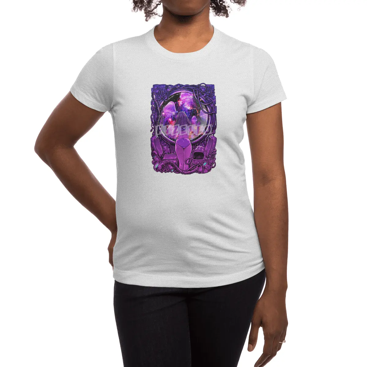 A girl in purple room Spor T-Shirt