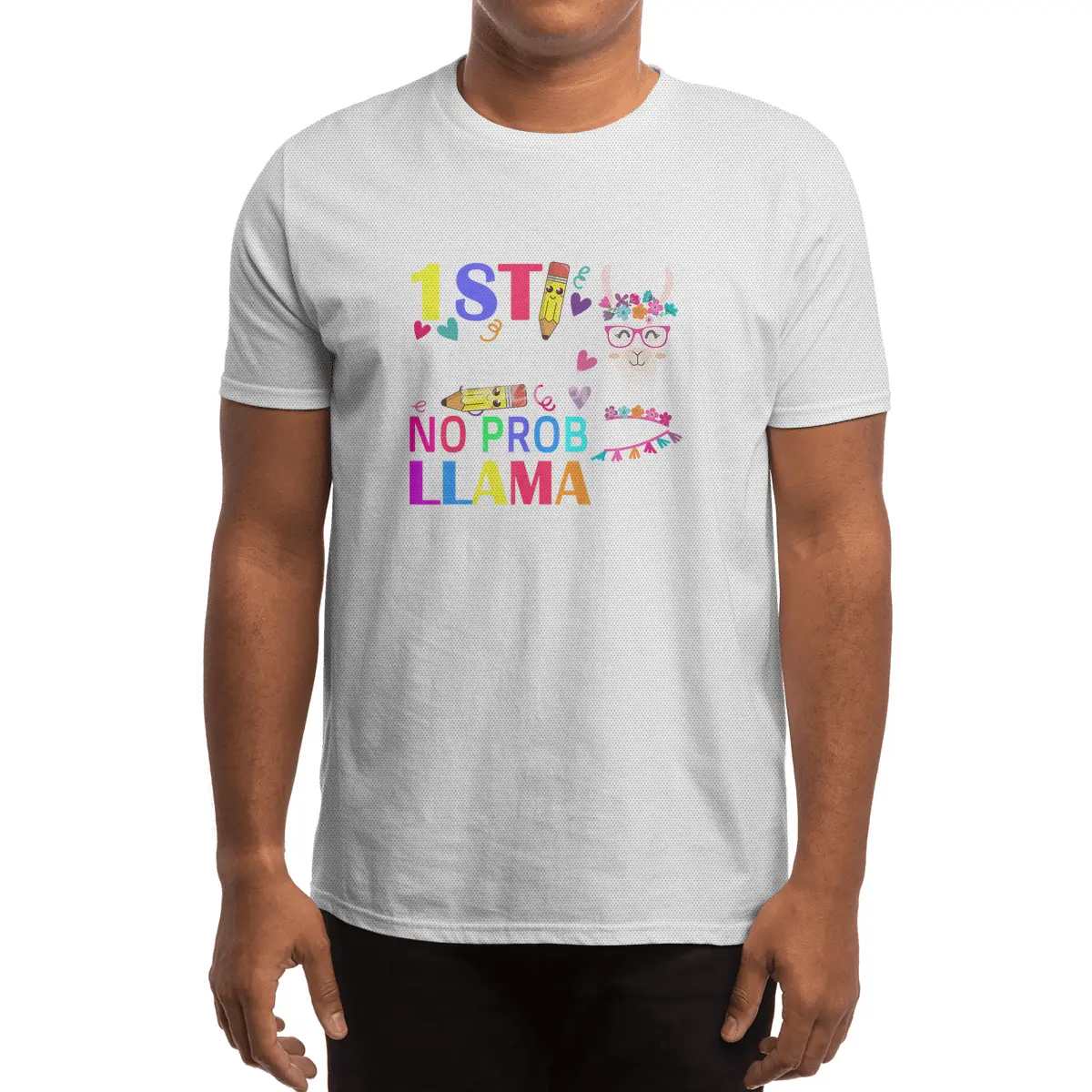 1st grade no prob-llama teacher student first day of school Spor T-Shirt