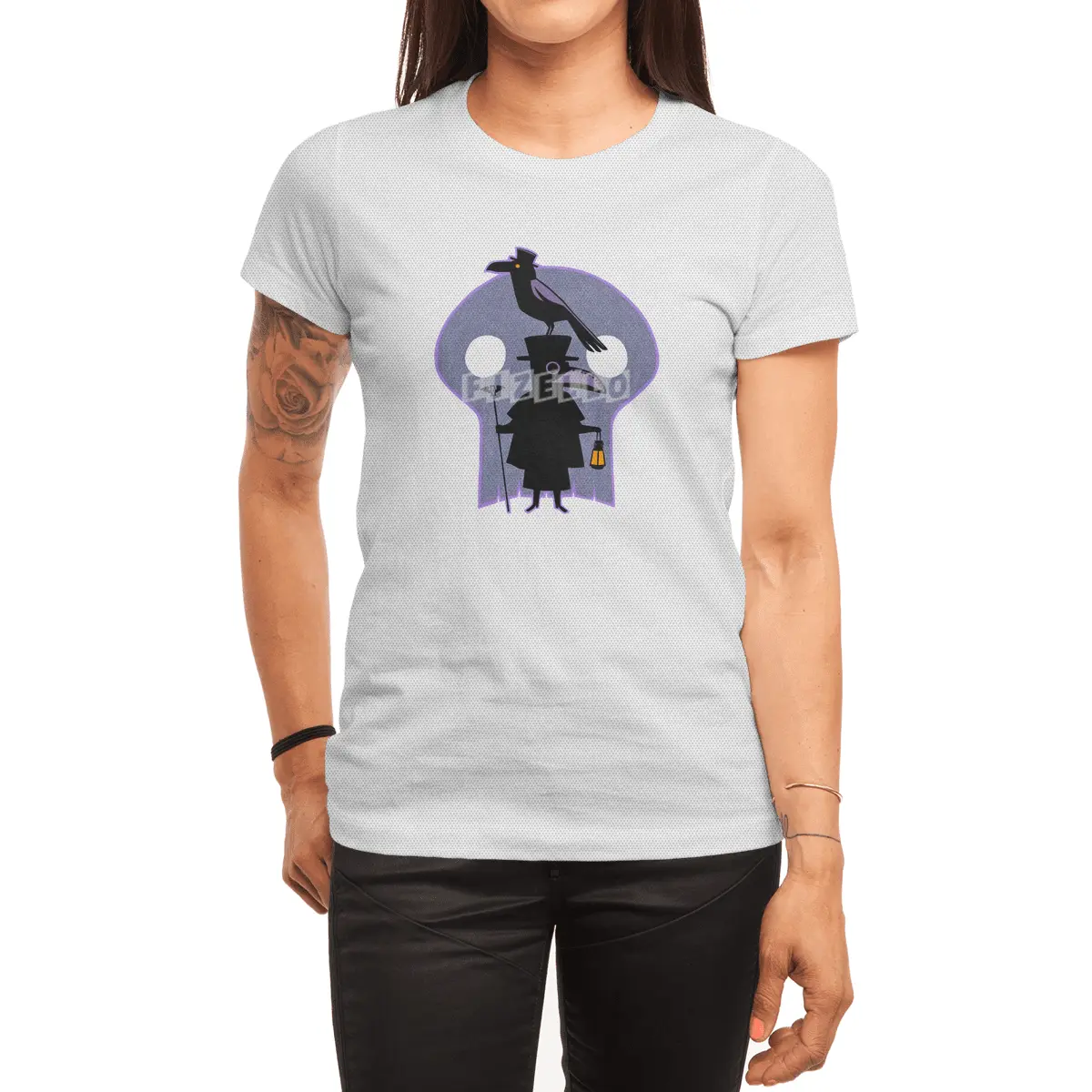 The Plague Doctor and The Crow Spor T-Shirt