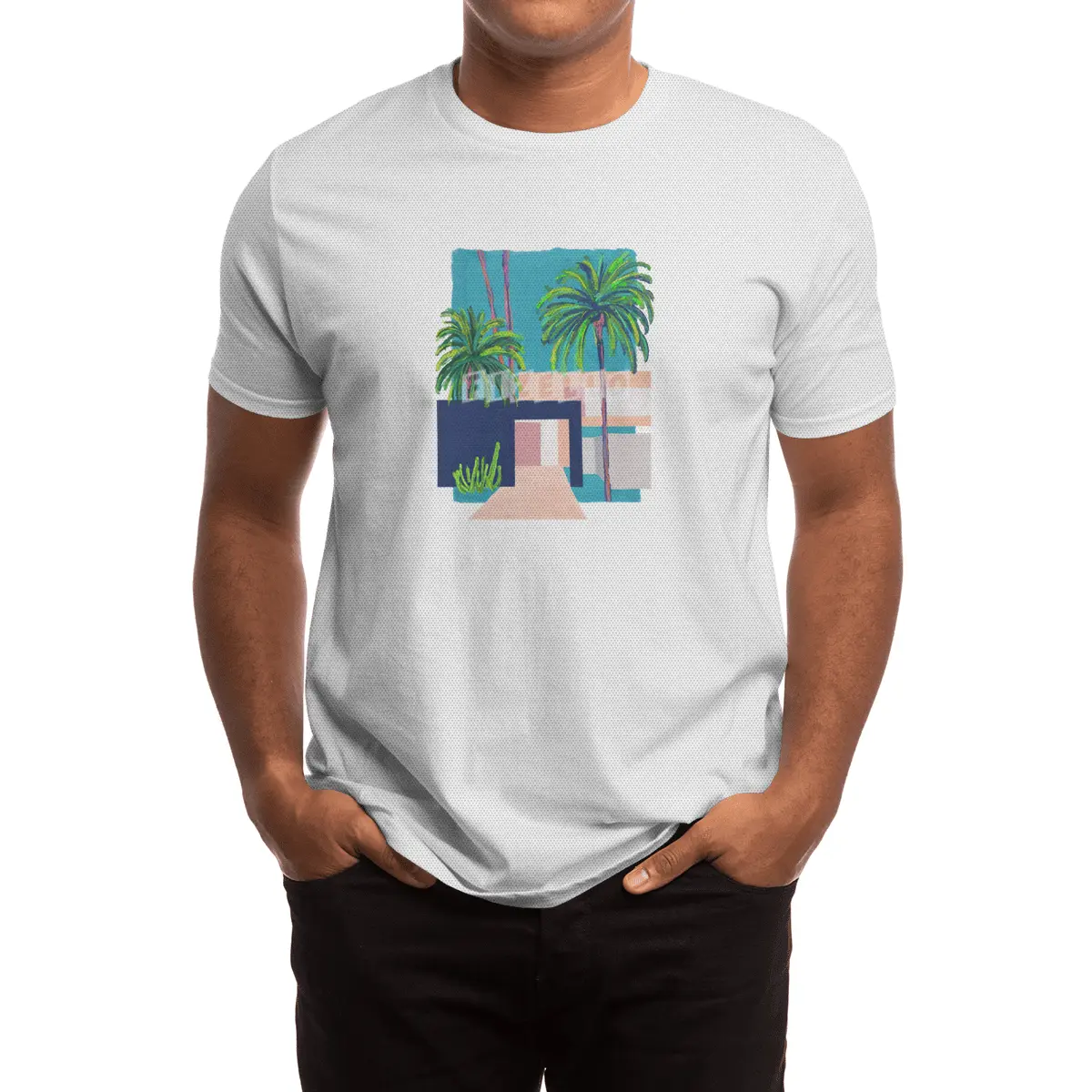 Palm tree house Spor T-Shirt