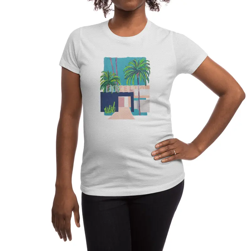 Palm tree house Spor T-Shirt