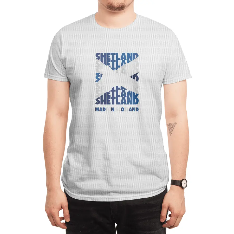 Shetland Made in Scotland Spor T-Shirt