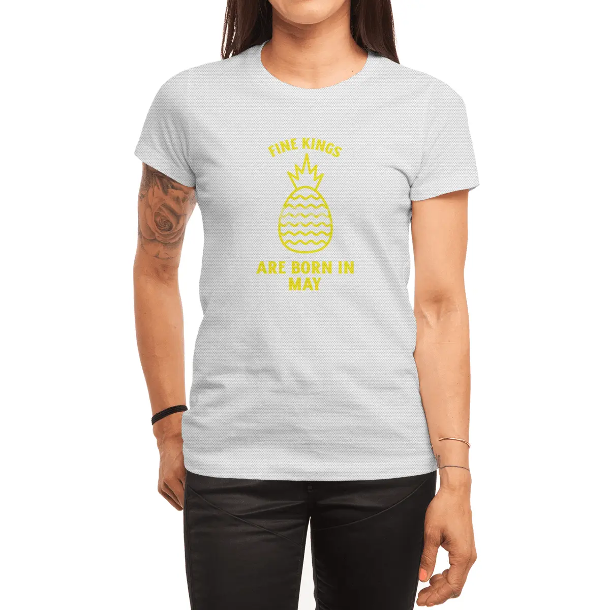 Fine kings are born in May funny pineapple birthday month Spor T-Shirt