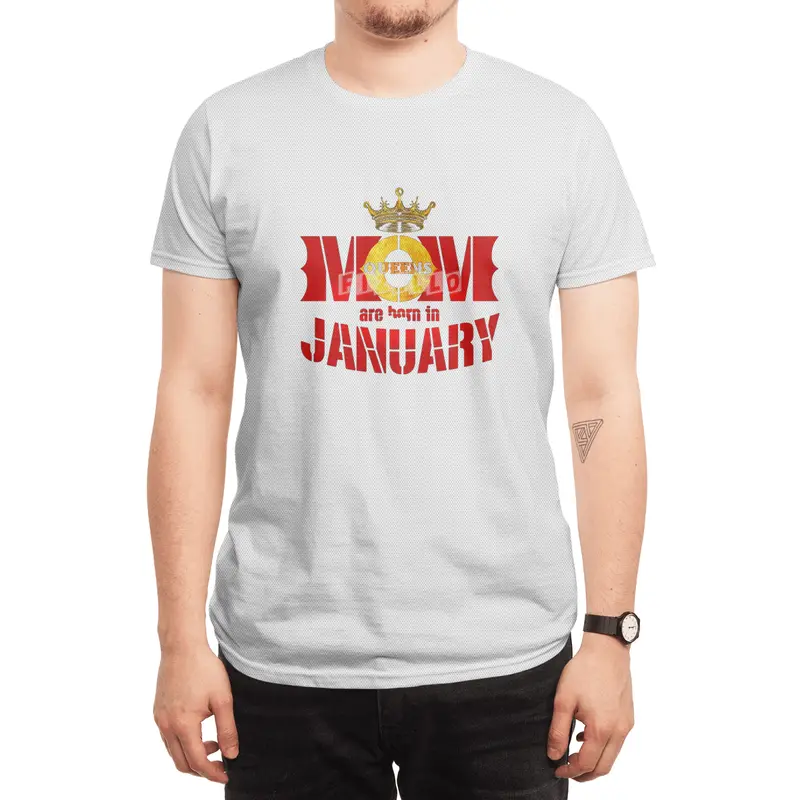 Mom mother Queens are born in january Spor T-Shirt