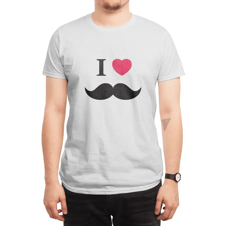 I love mustache! Spor T-Shirt