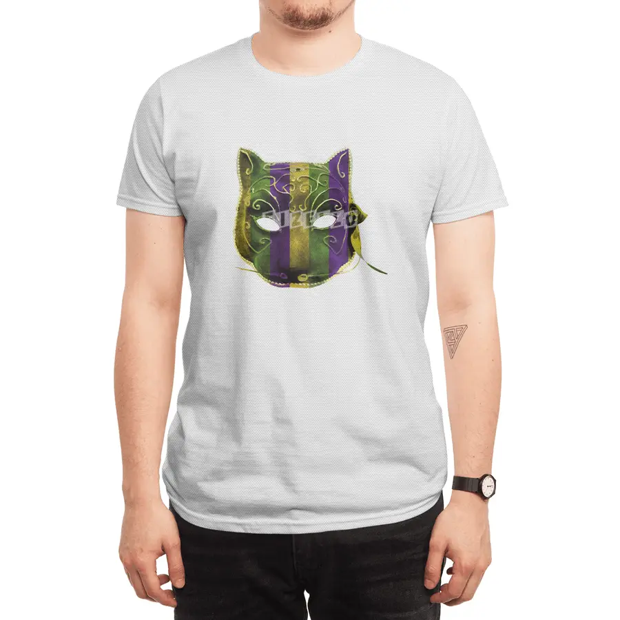 Catwoman Mardi Gras Mask Spor T-Shirt