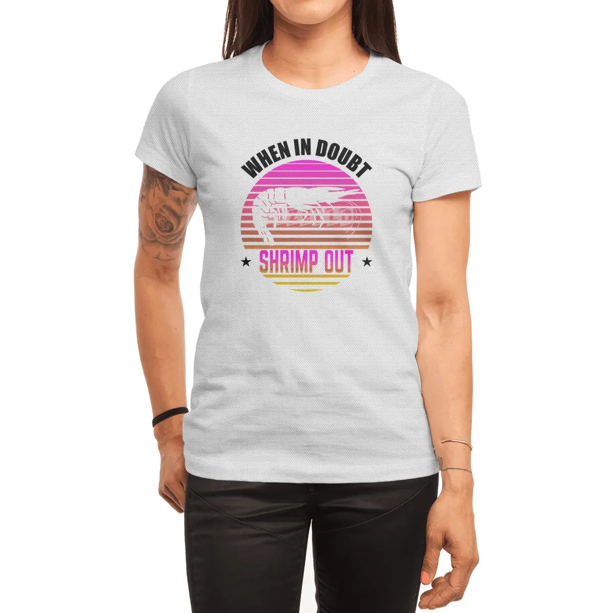 When In Doubt Shrimp Out Jiu Jitsu BJJ Martial Arts Spor T-Shirt