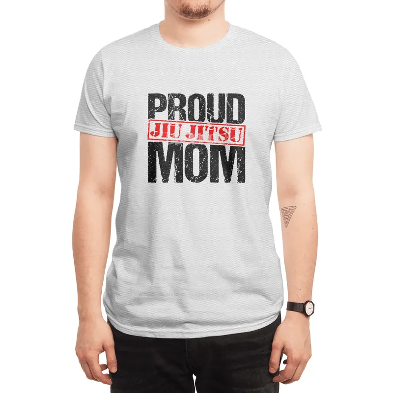 Proud Jiu Jitsu Mom BJJ Martial Arts Spor T-Shirt