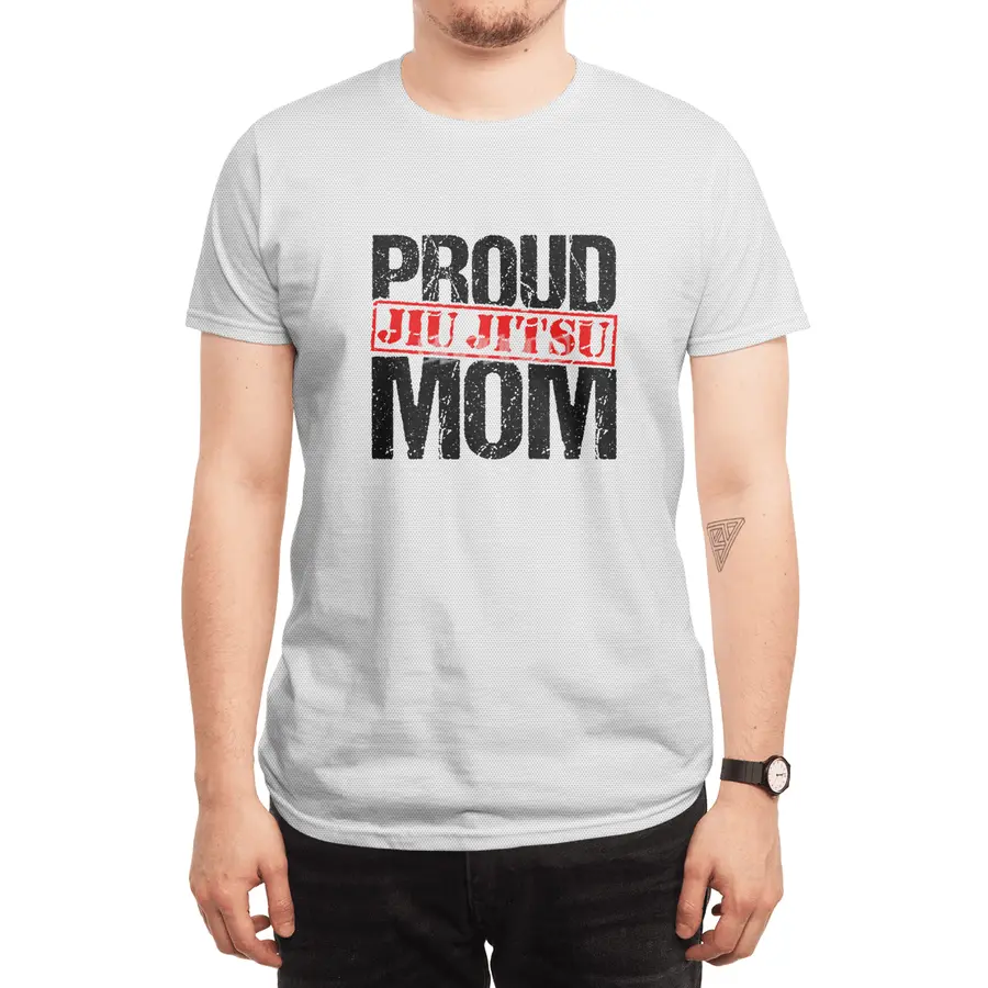 Proud Jiu Jitsu Mom BJJ Martial Arts Spor T-Shirt