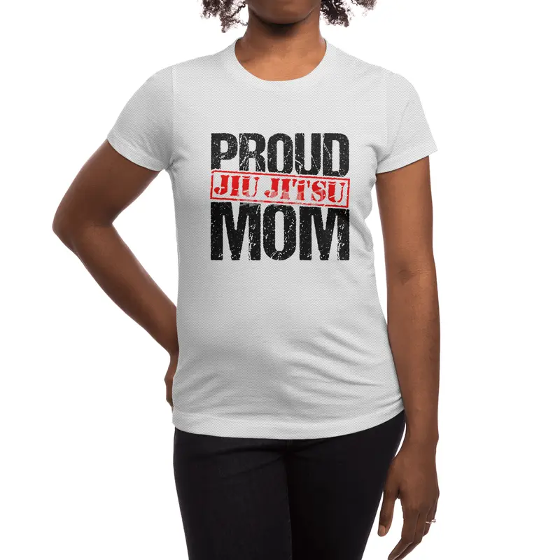 Proud Jiu Jitsu Mom BJJ Martial Arts Spor T-Shirt