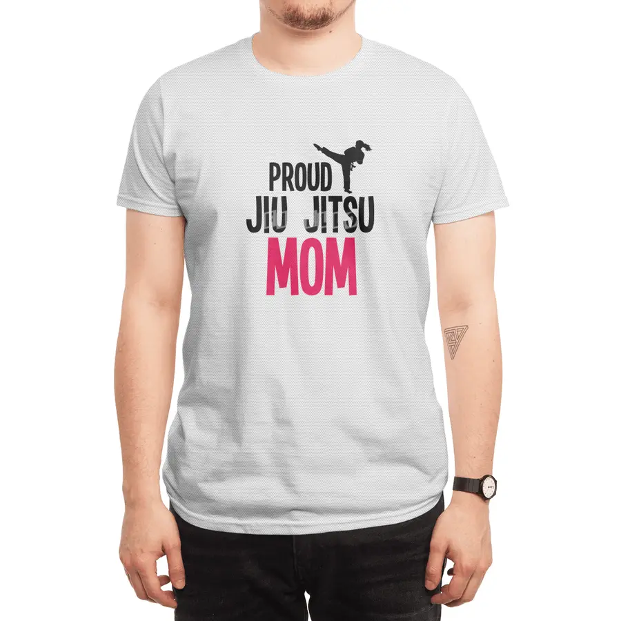 Proud Jiu Jitsu Mom BJJ Martial Arts Spor T-Shirt