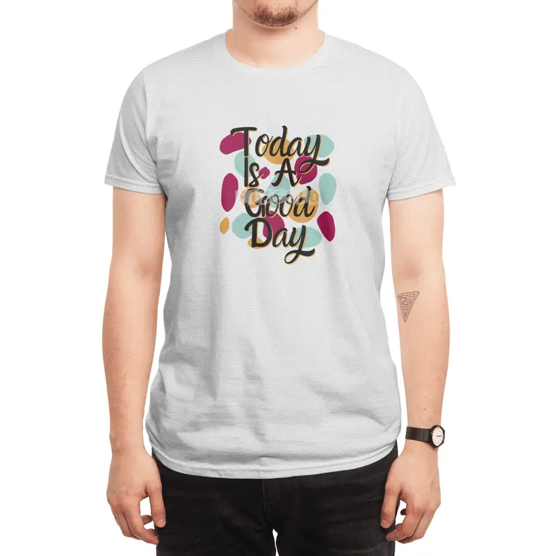 Today Is A Good Day Colorful Polka Blobs - Abstract Wobbly Polka Dots Spor T-Shirt