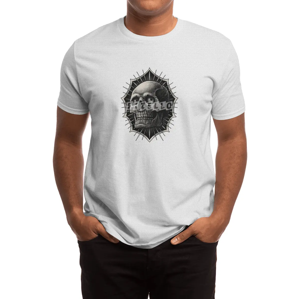 old school skull Traditional Tattoo Spor T-Shirt