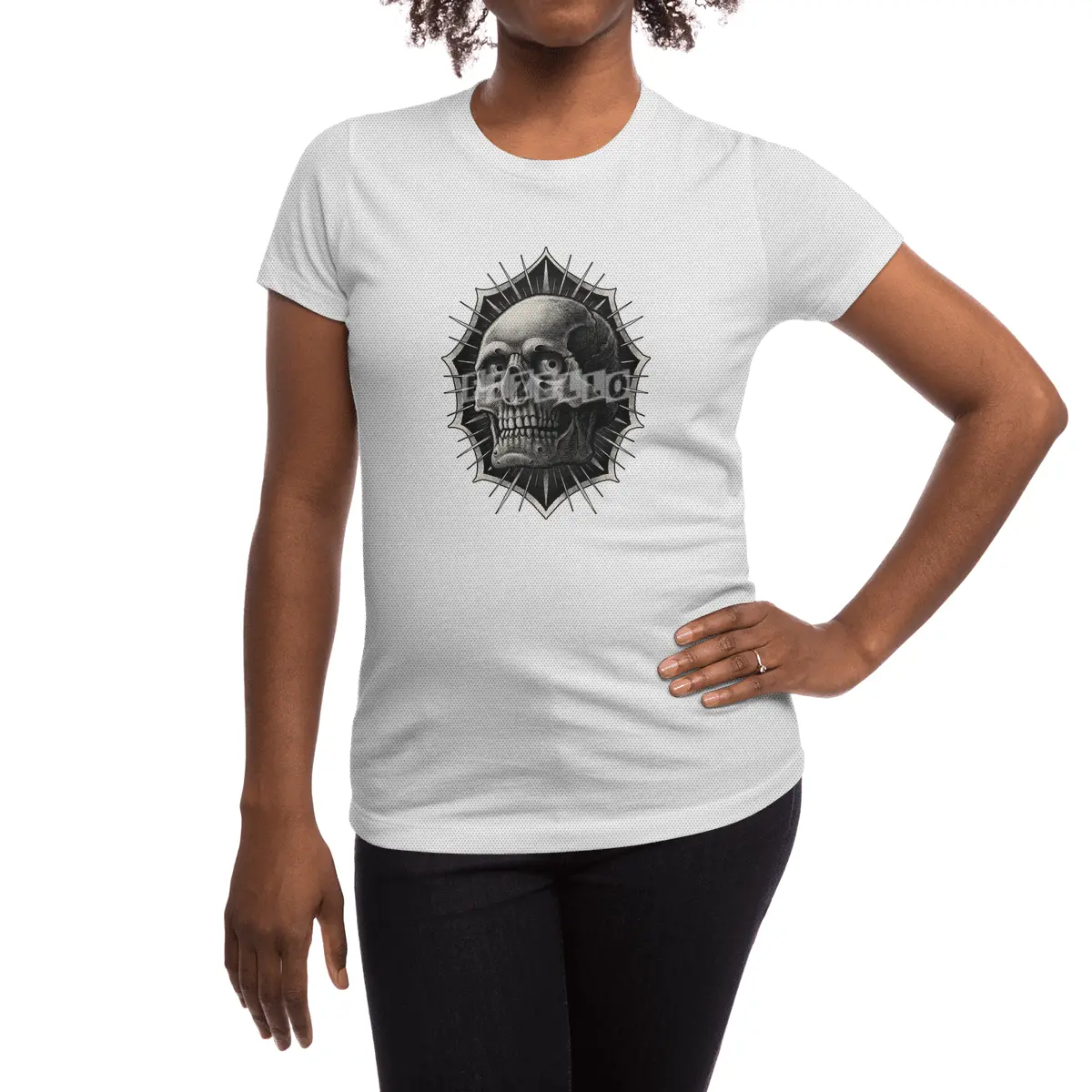 old school skull Traditional Tattoo Spor T-Shirt