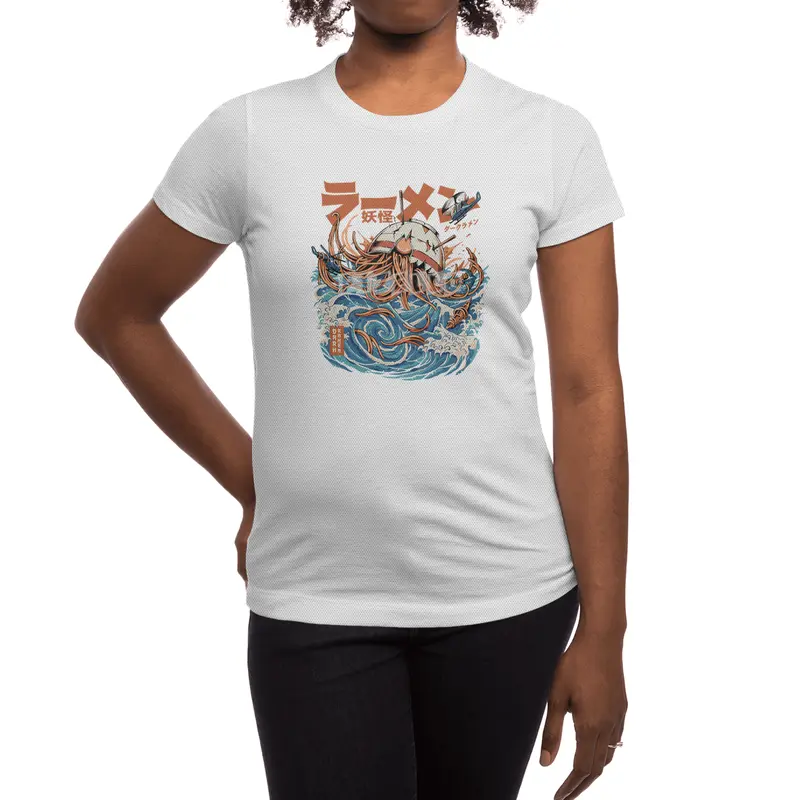 Black Dark Great Ramen off Kanagawa Spor T-Shirt