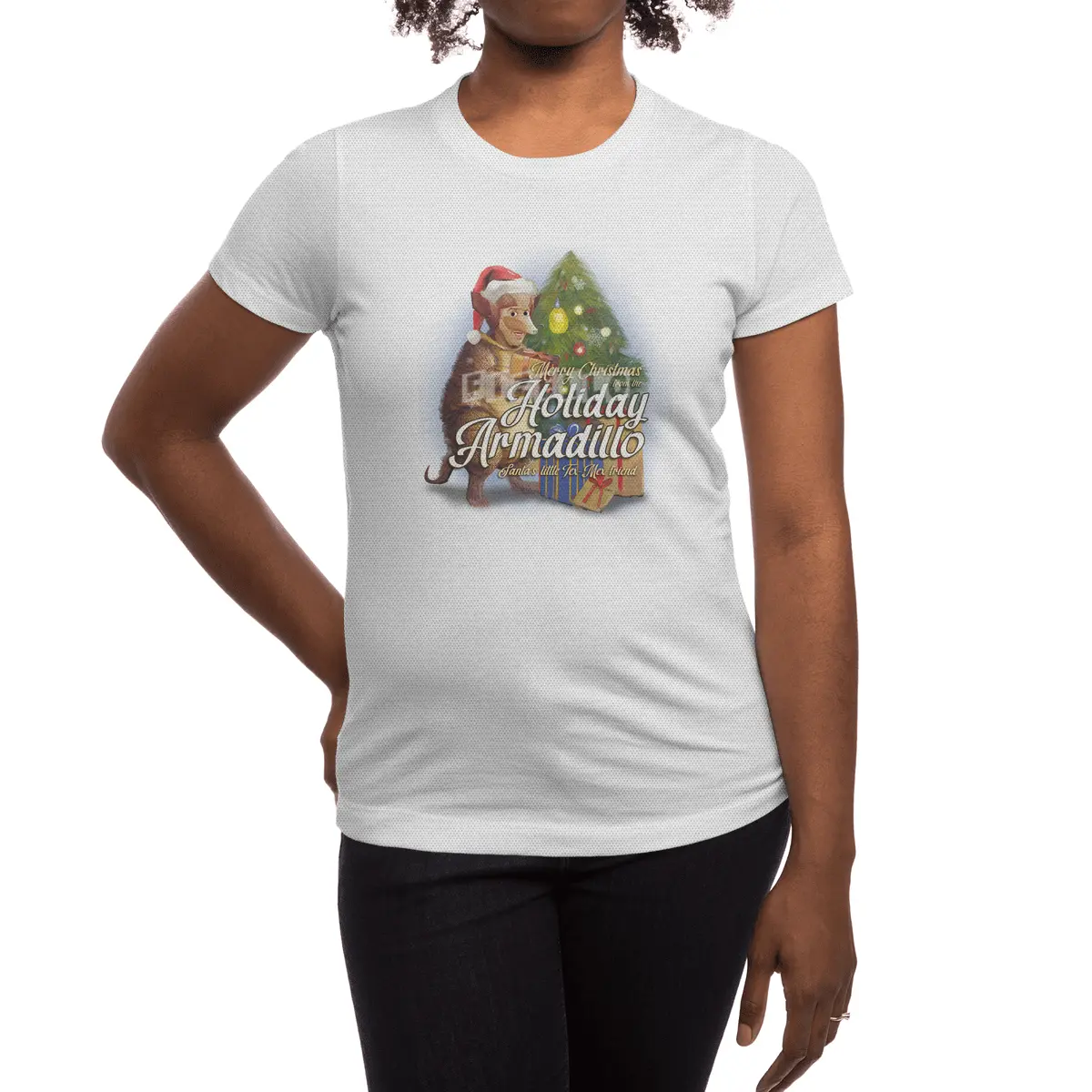 Merry Christmas from the Holiday Armadillo Spor T-Shirt