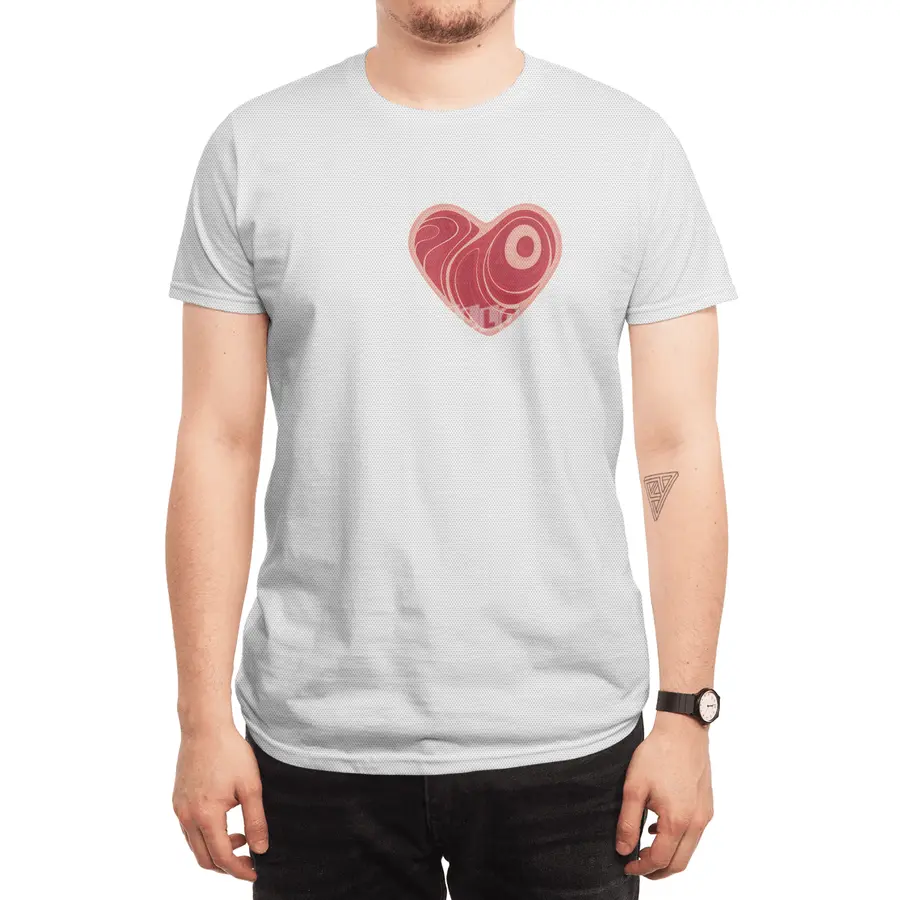 I Love Beef - White Text Version Spor T-Shirt