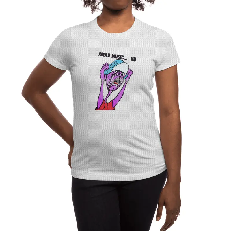 No More Xmas Music  Spor T-Shirt