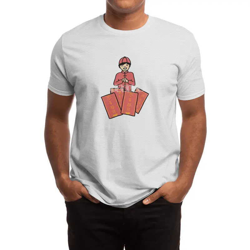 Happy kid getting Chinese New Year red envelopes Spor T-Shirt
