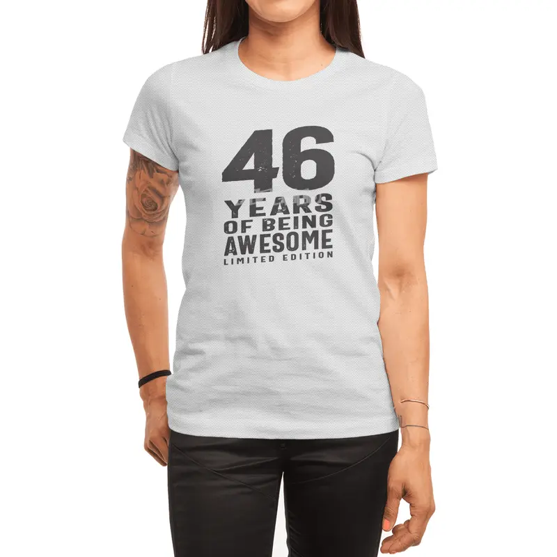 46 Years Of Being Awesome 46th Birthday Spor T-Shirt