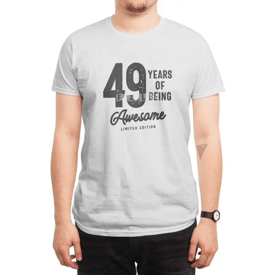 49 Years Of Being Awesome 49th Birthday Spor T-Shirt
