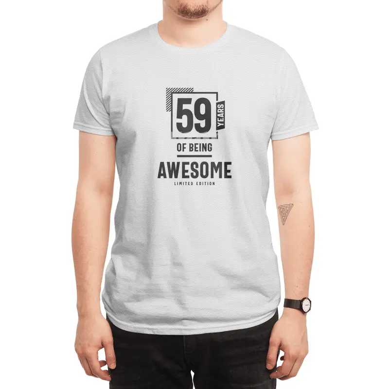 59 Years Of Being Awesome 59th Birthday Spor T-Shirt