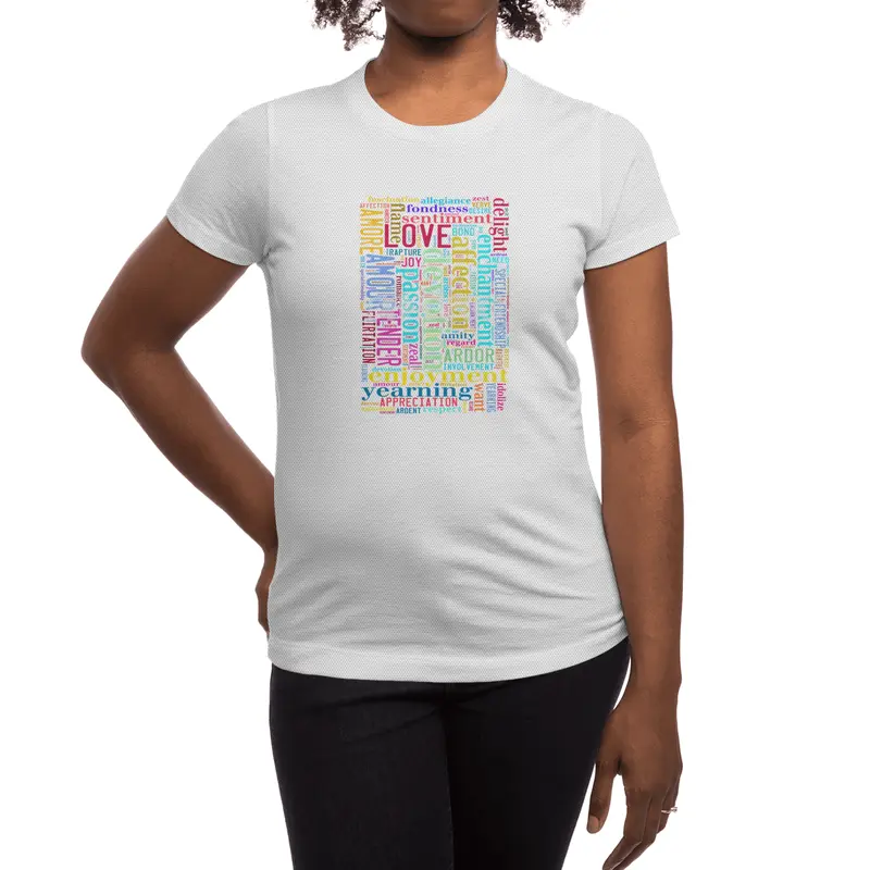 Words of Love Spor T-Shirt