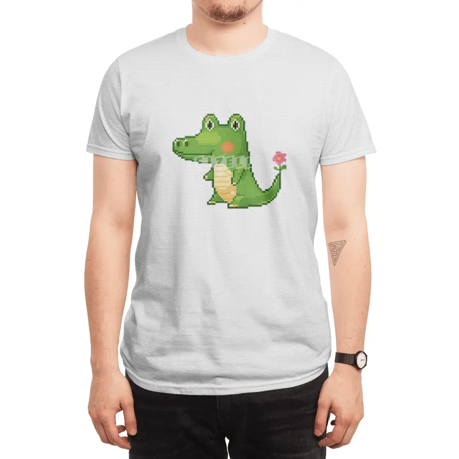 Alligator crocodile cute animation Spor T-Shirt